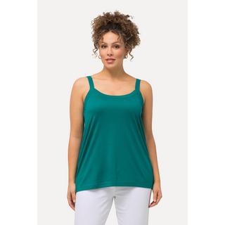 Ulla Popken  Top smanicato con modal, scollo rotondo e spalline sottili 