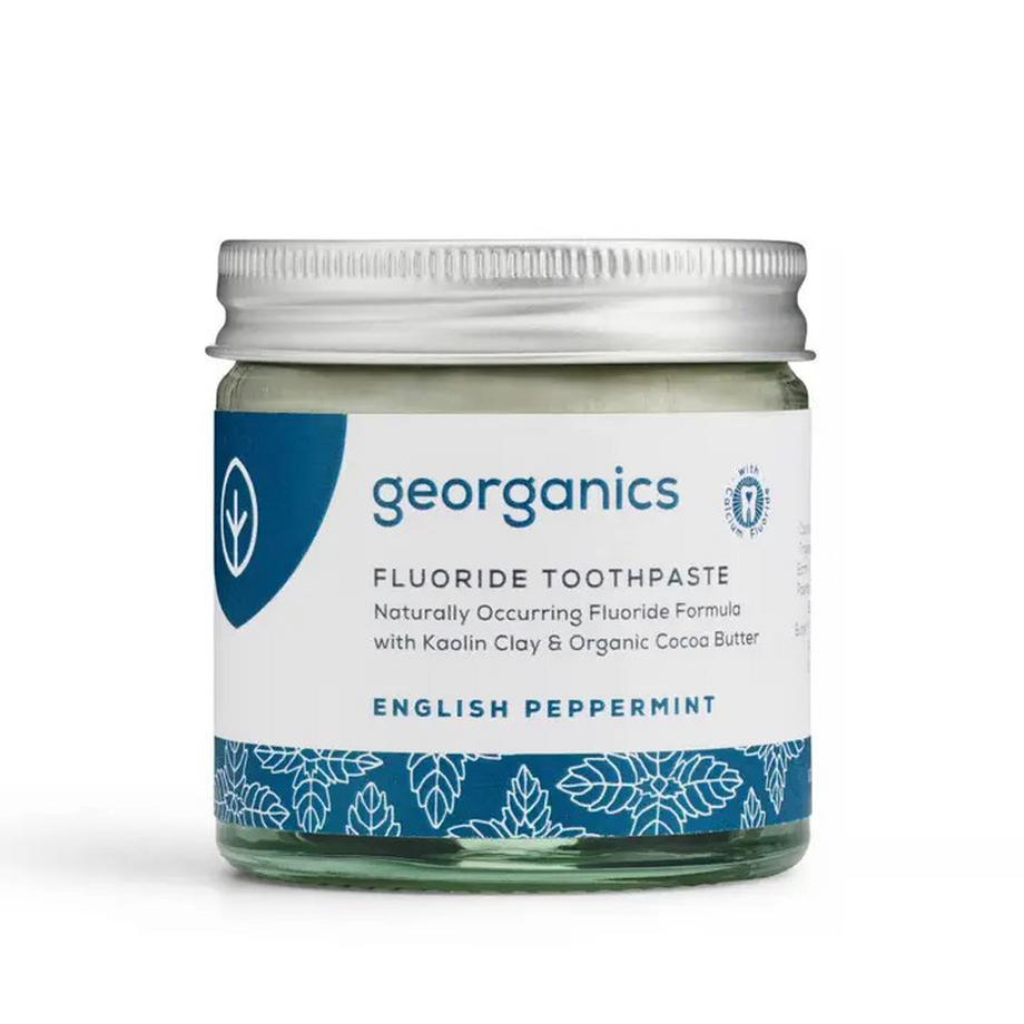 Georganics  Zahnpasta im Glas mit Fluorid Pfefferminze 60ml 