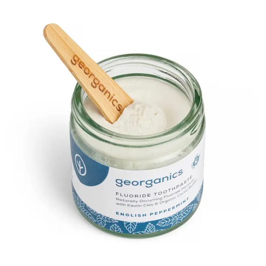 Georganics  Zahnpasta im Glas mit Fluorid Pfefferminze 60ml 