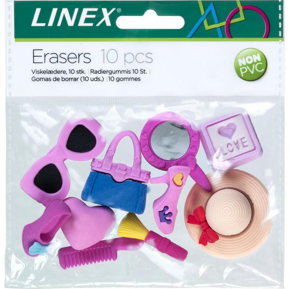 Linex LINEX Radiergummi-Set 400082011 Girls 3D 10 Stück  