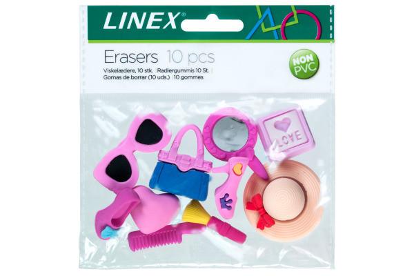 Linex LINEX Radiergummi-Set 400082011 Girls 3D 10 Stück  