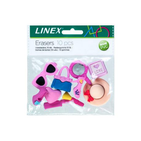 Linex LINEX Radiergummi-Set 400082011 Girls 3D 10 Stück  