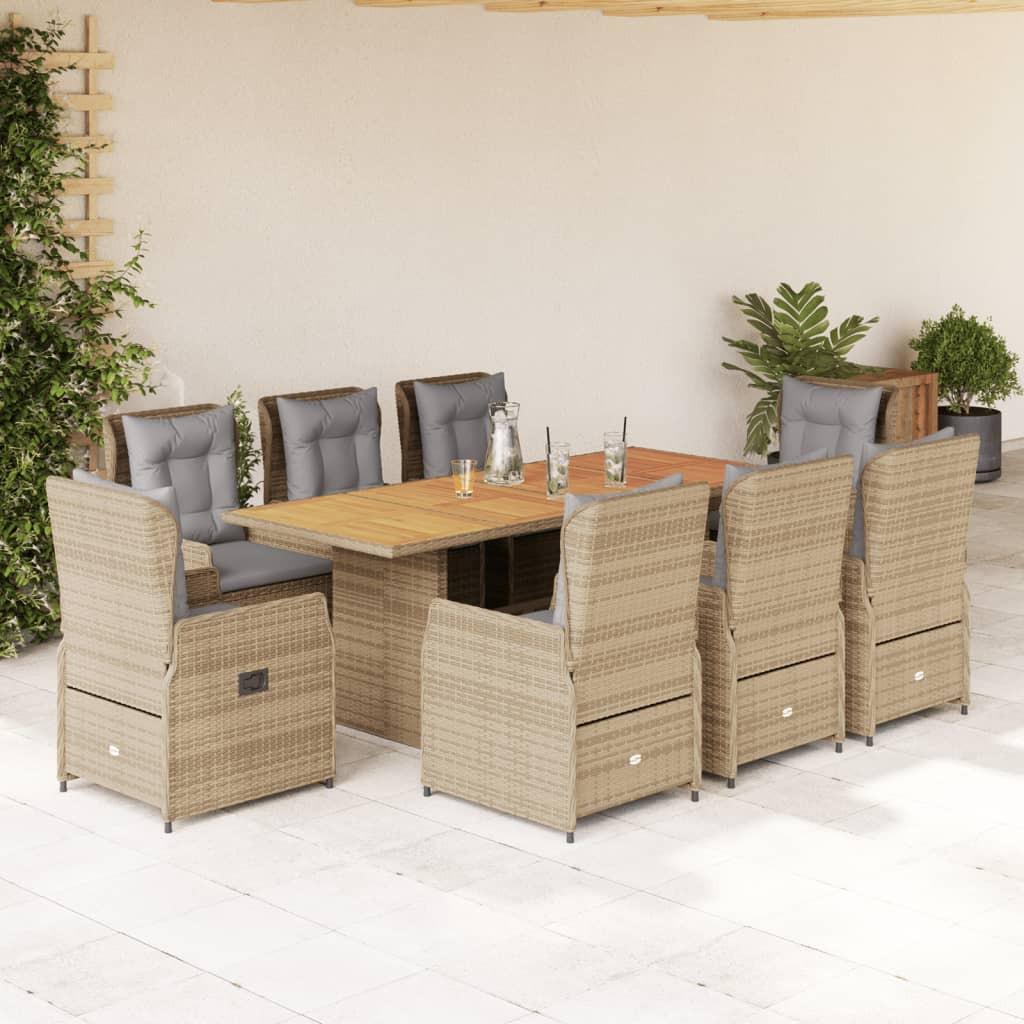 VidaXL set da pranzo da giardino Polirattan  