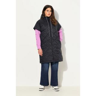 Ulla Popken  Gilet trapuntato HYPRAR con coulisse, zip a cursore doppio e materiale riciclato 