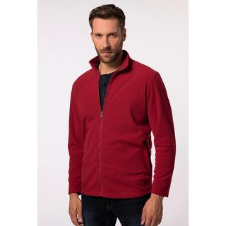 JP1880  Giacca di pile per l'outdoor con colletto alto e tasche con zip rosso porpora 