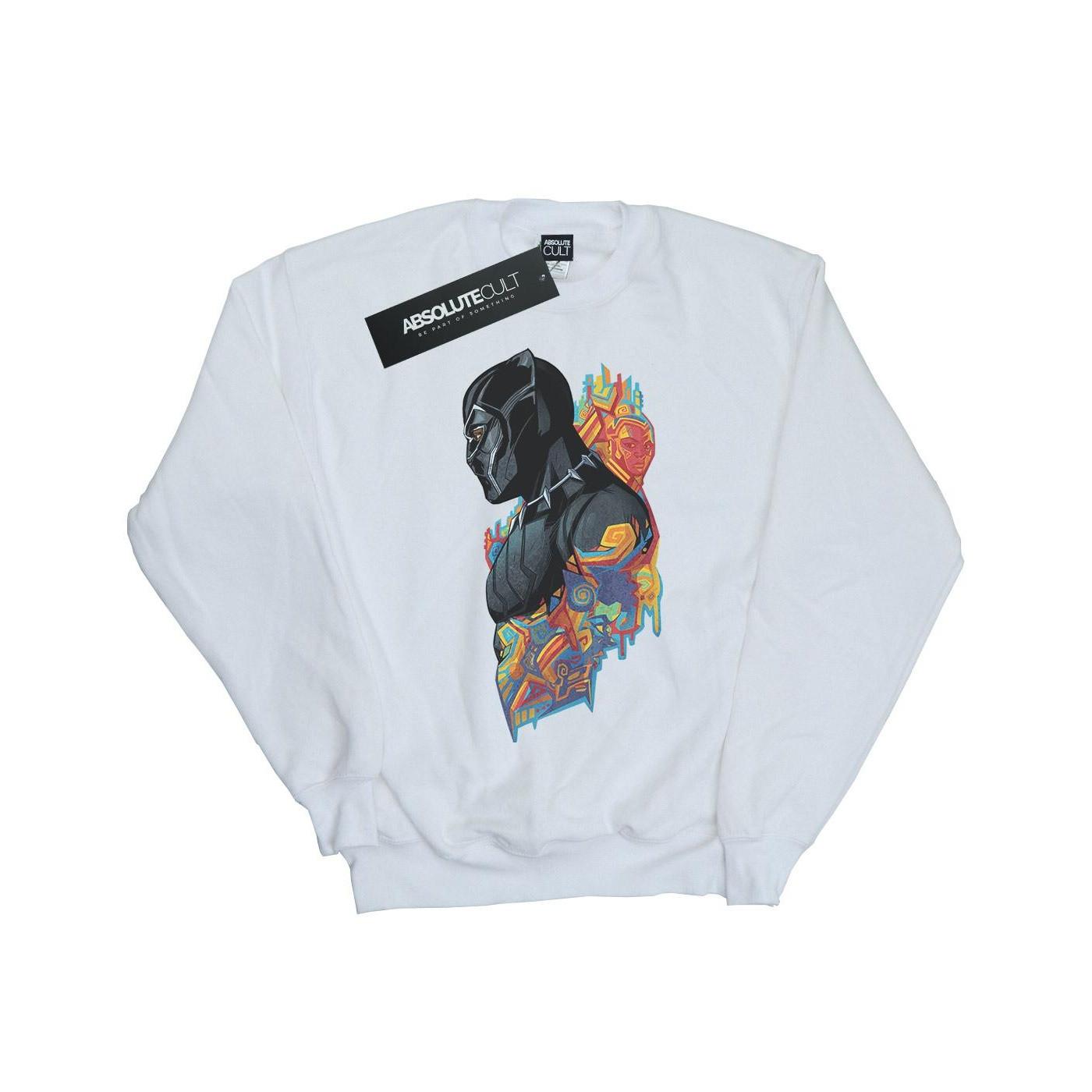 Image of Black Panther Profile Sweatshirt Jungen Weiss 116
