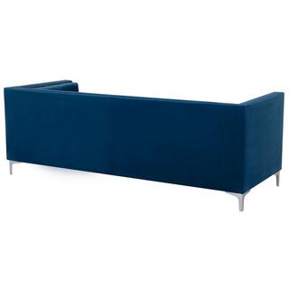 Beliani 3 Sitzer Sofa aus Samtstoff Glamourös AVALDSENES  