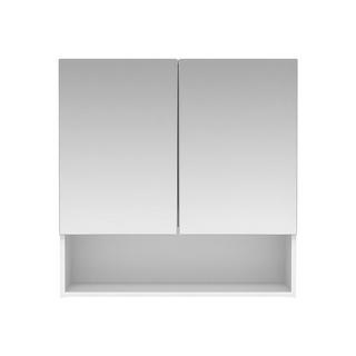 Vente-unique Armoire murale de salle de bain avec miroir niche ZUMPA  