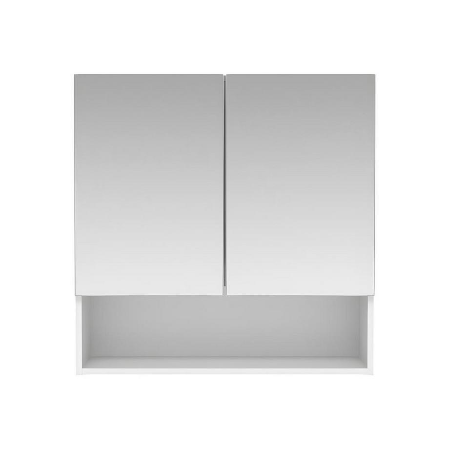 Vente-unique Armoire murale de salle de bain avec miroir niche ZUMPA  