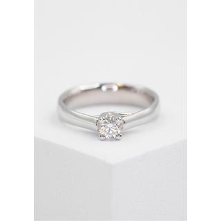 MUAU Schmuck  Solitaire Ring Diamant 0.25ct. Weissgold 750 