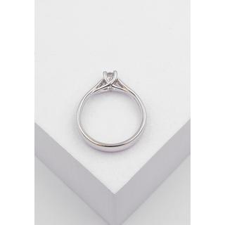 MUAU Schmuck  Bague Solitaire Diamant 0.25ct. or blanc 750 