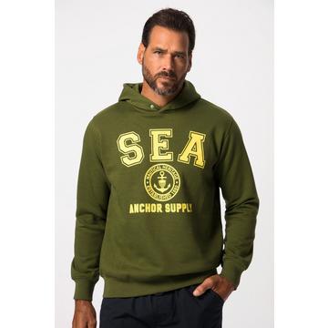 Sweat-shirt à capuche avec imprimé sur le devant jusqu'au 8XL