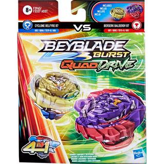 Hasbro  QuadDrive Cyclone Belfyre B7 vs Berserk Balderov 