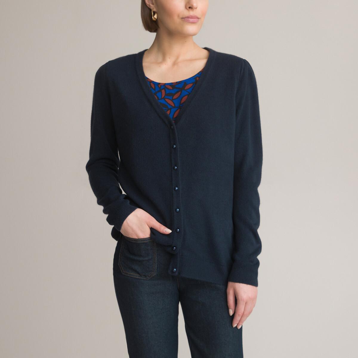 Image of Strickjacke Damen Blau 46