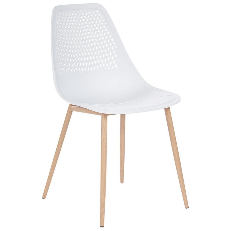 Beliani Lot de 4 chaises de salle à manger en Matière synthétique Minimaliste HAZELTON  
