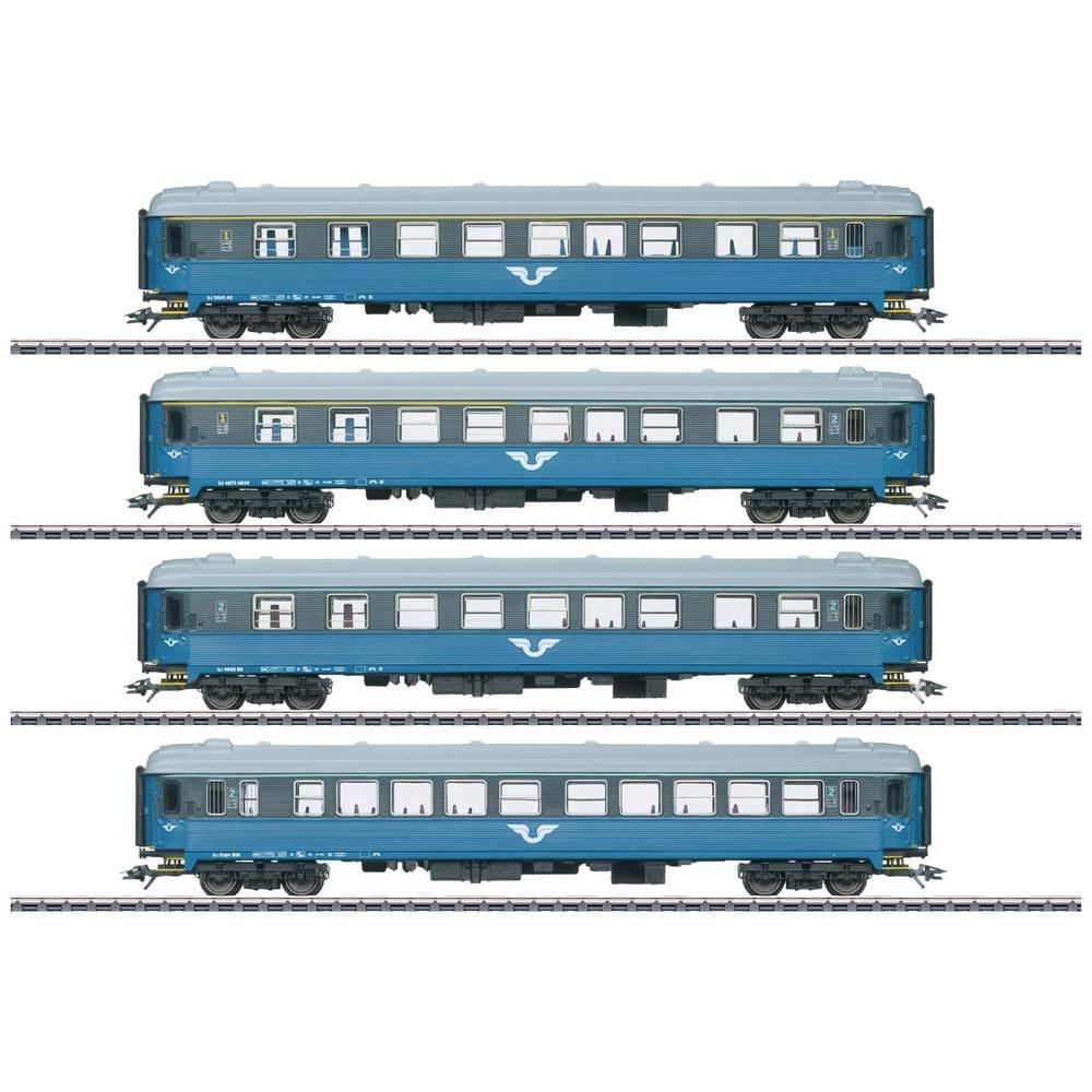 Image of H0 4er-Set Personenwagen B1 der SJ Multicolor