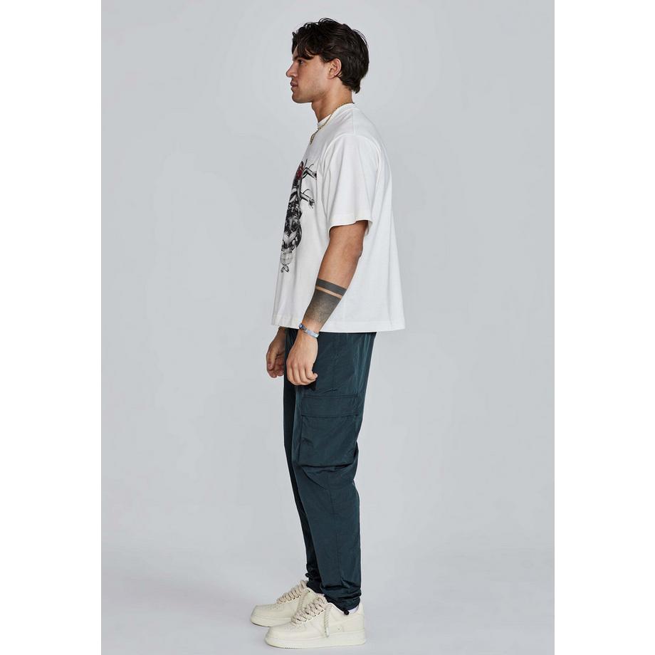 Sik Silk Medusa Imprimé Graphique T-Shirt Oversized  