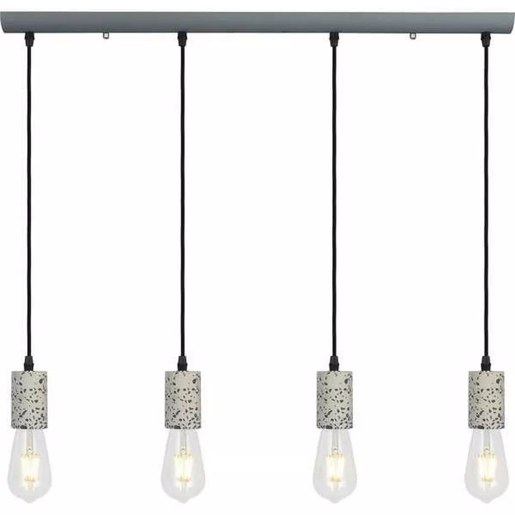 mutoni – Hängeleuchte Edmund Metall 4xE27, One Size, Grau