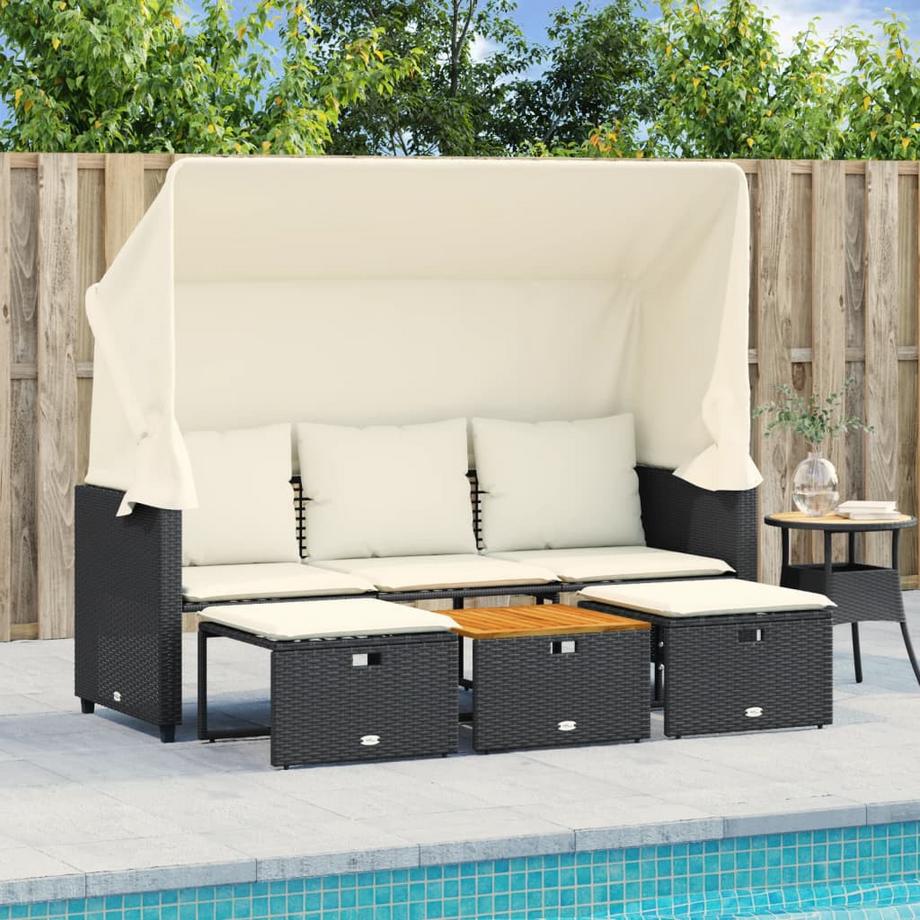 VidaXL Gartensofa poly-rattan  
