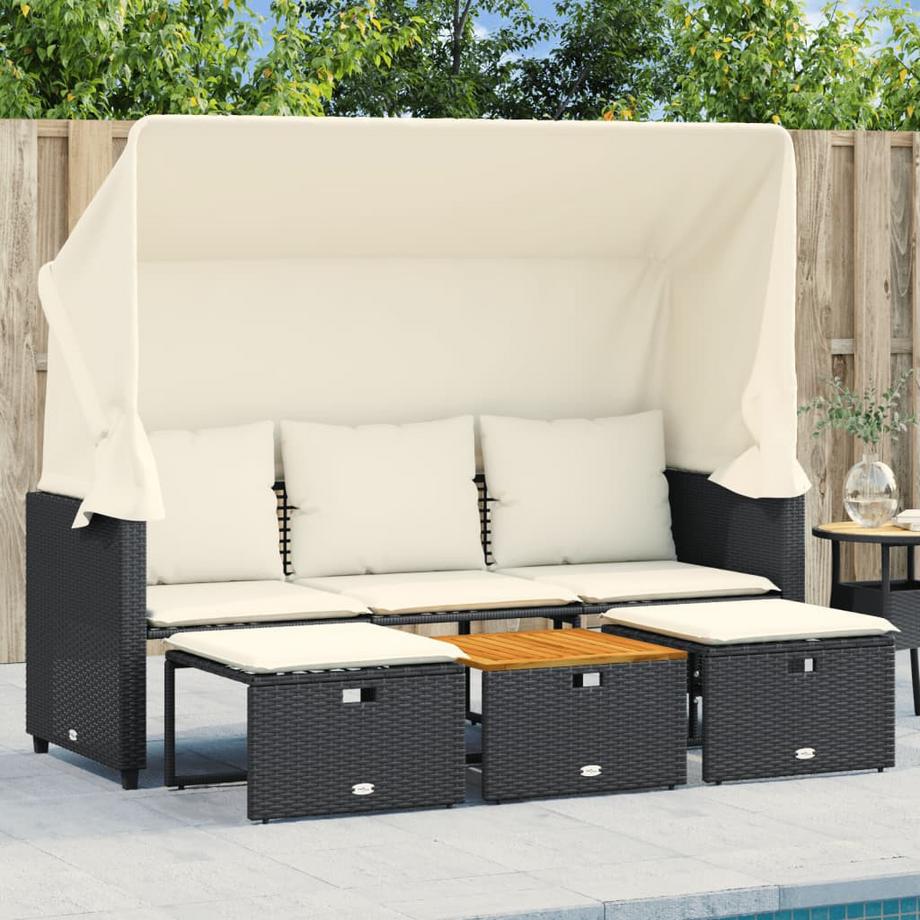 VidaXL Gartensofa poly-rattan  