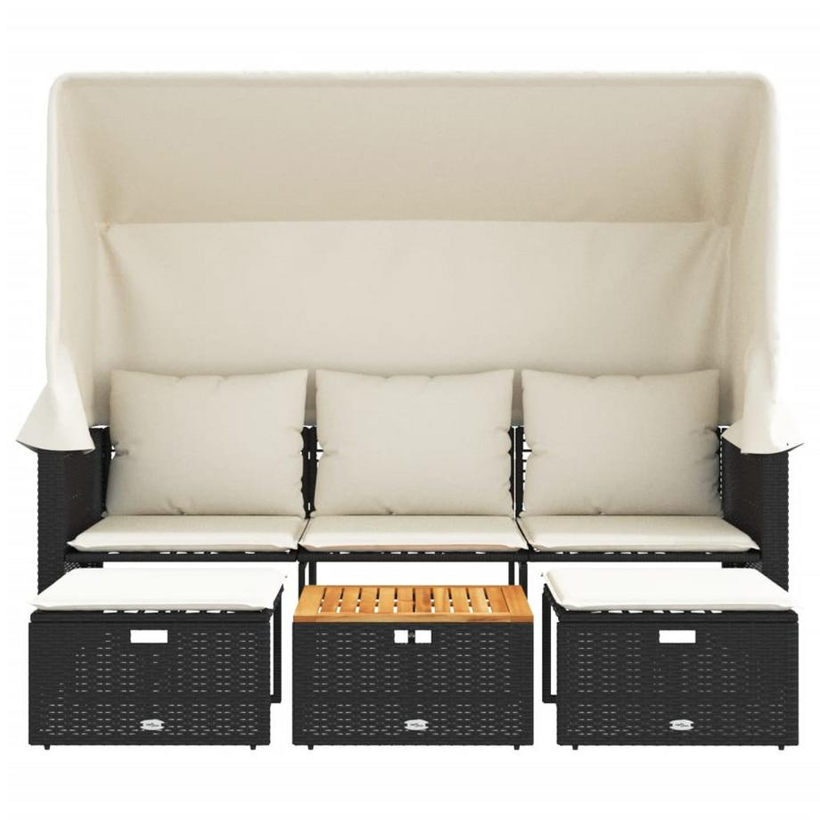 VidaXL Gartensofa poly-rattan  
