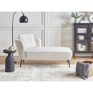 Beliani Chaise longue en Bouclé Retrò ARTHEZE  