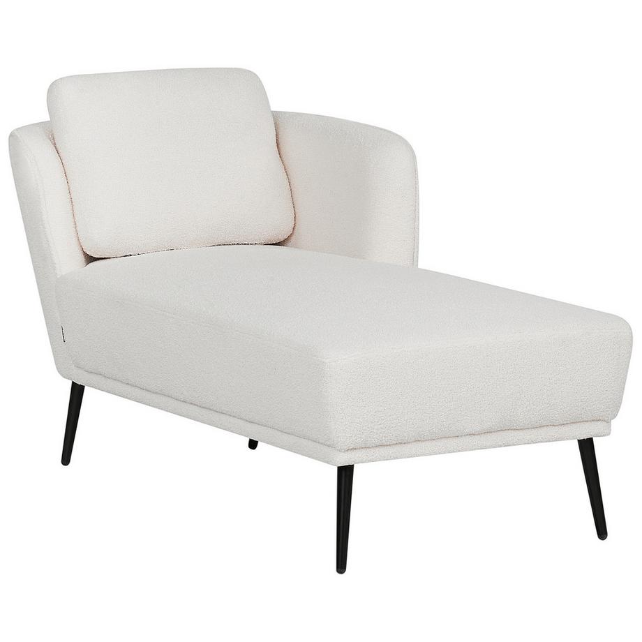 Beliani Linksseitige Chaiselongue aus Bouclé  ARTHEZE  