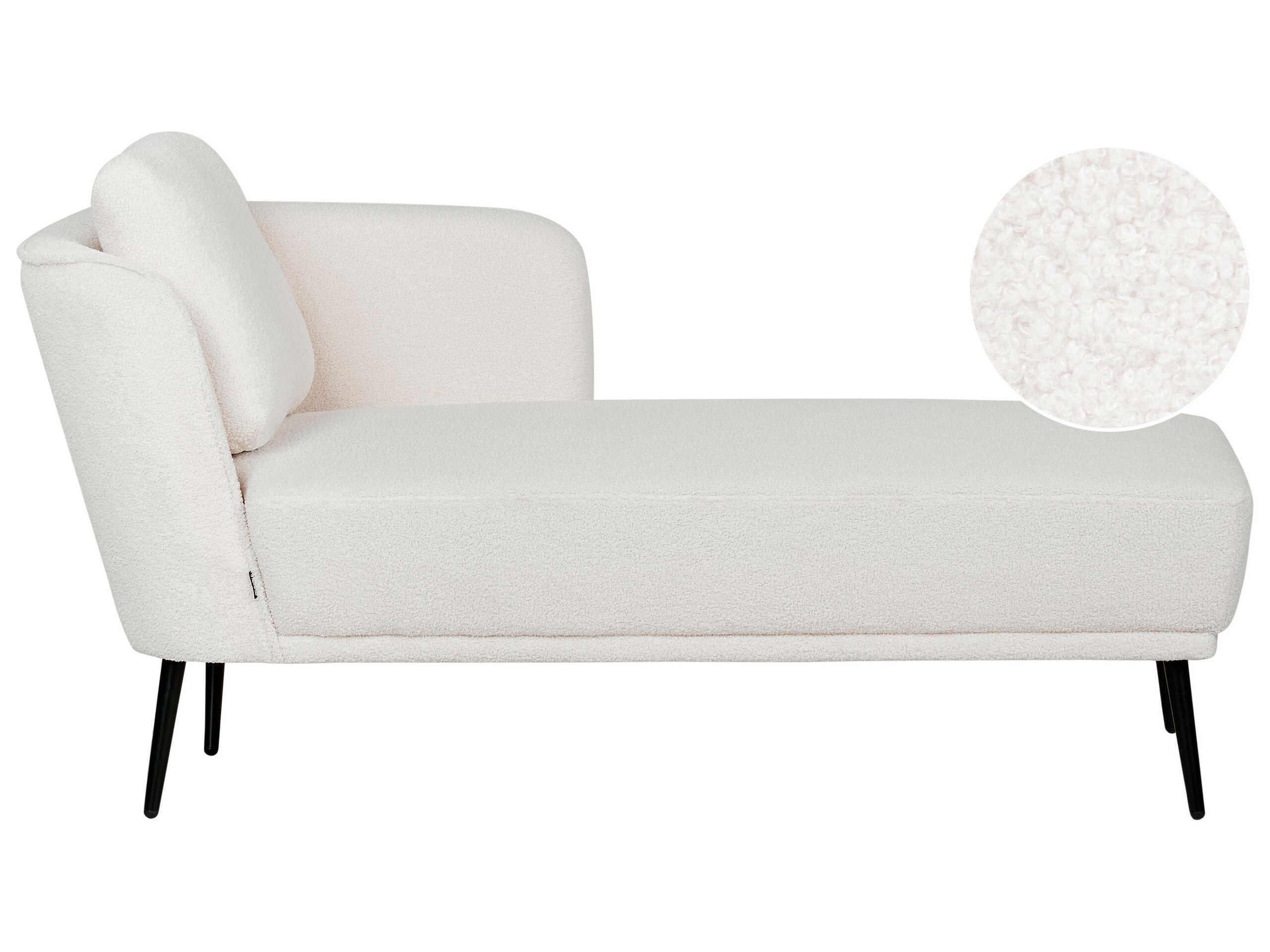 Beliani Chaise longue en Bouclé Retrò ARTHEZE  