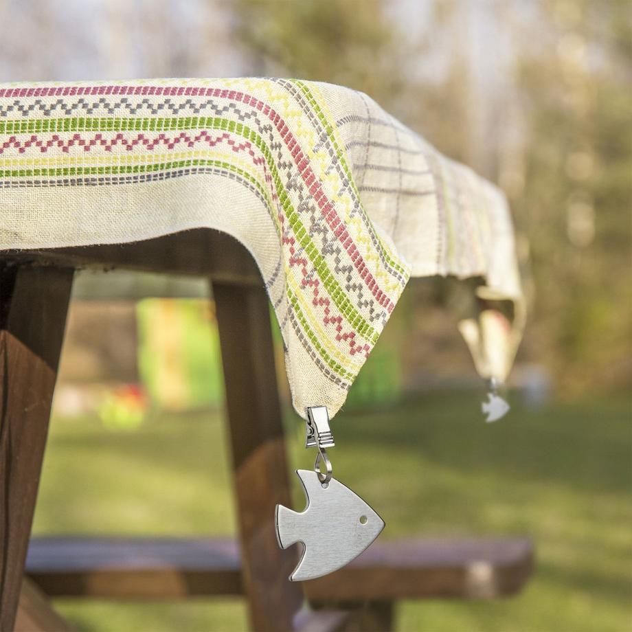 B2X  Lot de 16 presse-papiers pour nappes en forme de poisson 