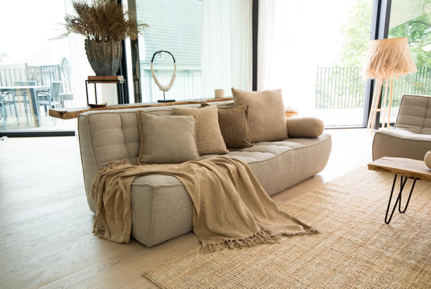 Tiseco Coussin Coton Flammé  