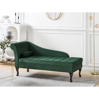 Beliani Chaiselongue aus Samtstoff Retro PESSAC  