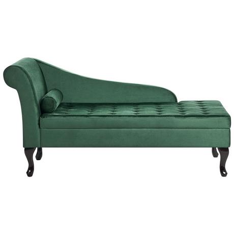 Beliani Chaiselongue aus Samtstoff Retro PESSAC  