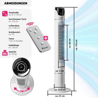 Tectake Turmventilator 110 cm  