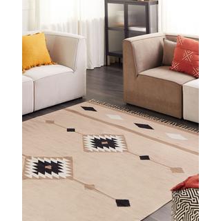 Beliani Tapis en Coton Boho BERDIK  