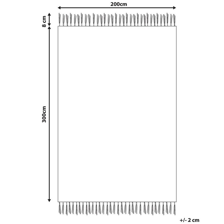 Beliani Tapis en Coton  BERDIK  