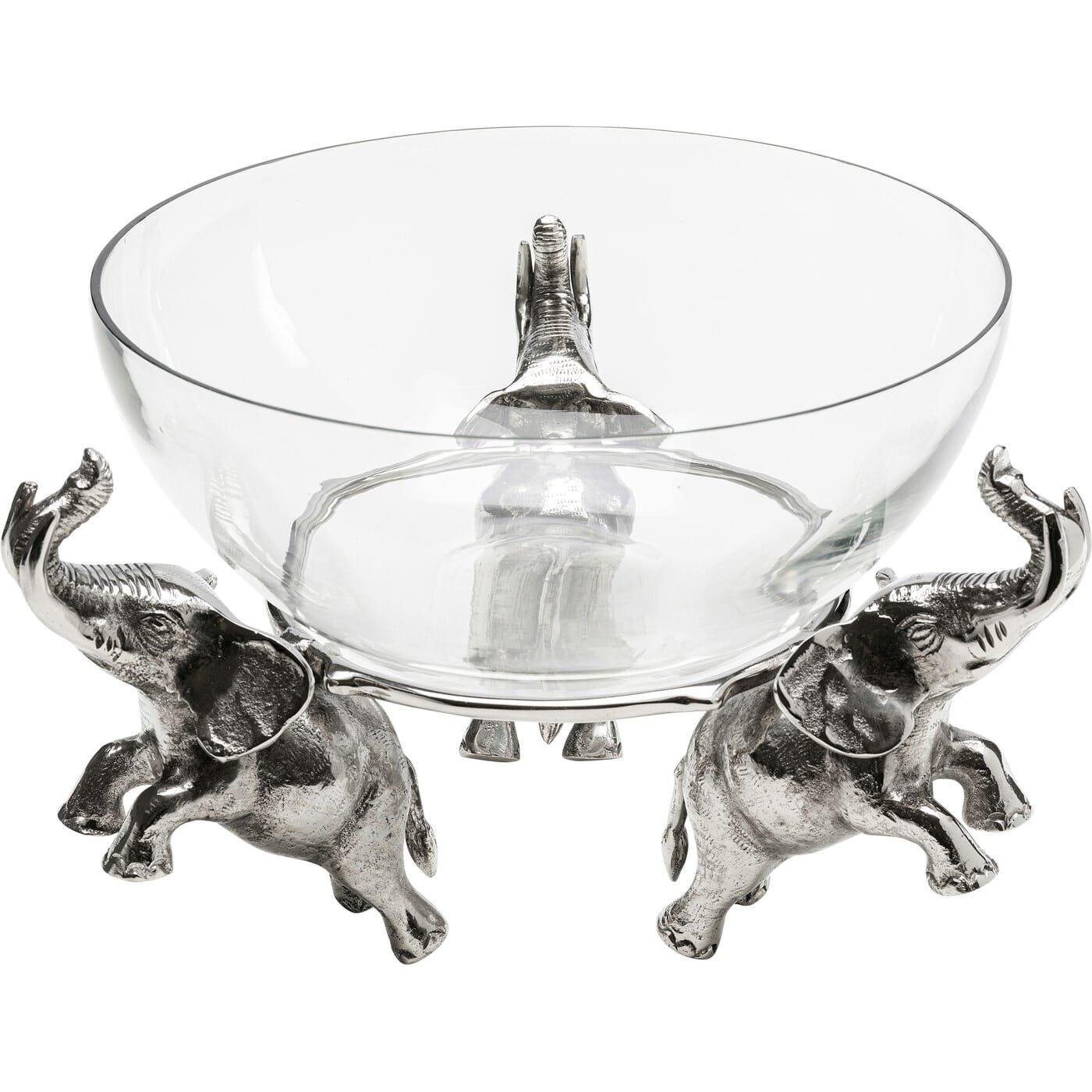 Image of Deko Schale Happy Elephants Rund 32 Unisex Silber ONE SIZE