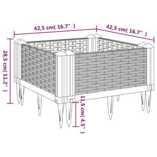 VidaXL Pflanzkasten polypropylen  