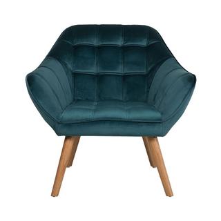 Beliani Fauteuil en Velours Glamour KARIS  