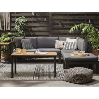 Beliani Set lounge pour jardin en Aluminium Moderne MESSINA  