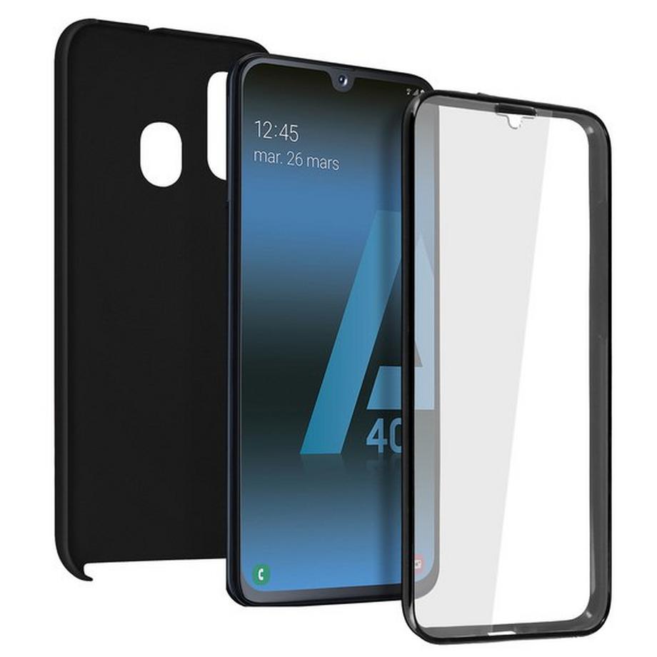 Avizar  Coque intégrale Galaxy A40 Noir 