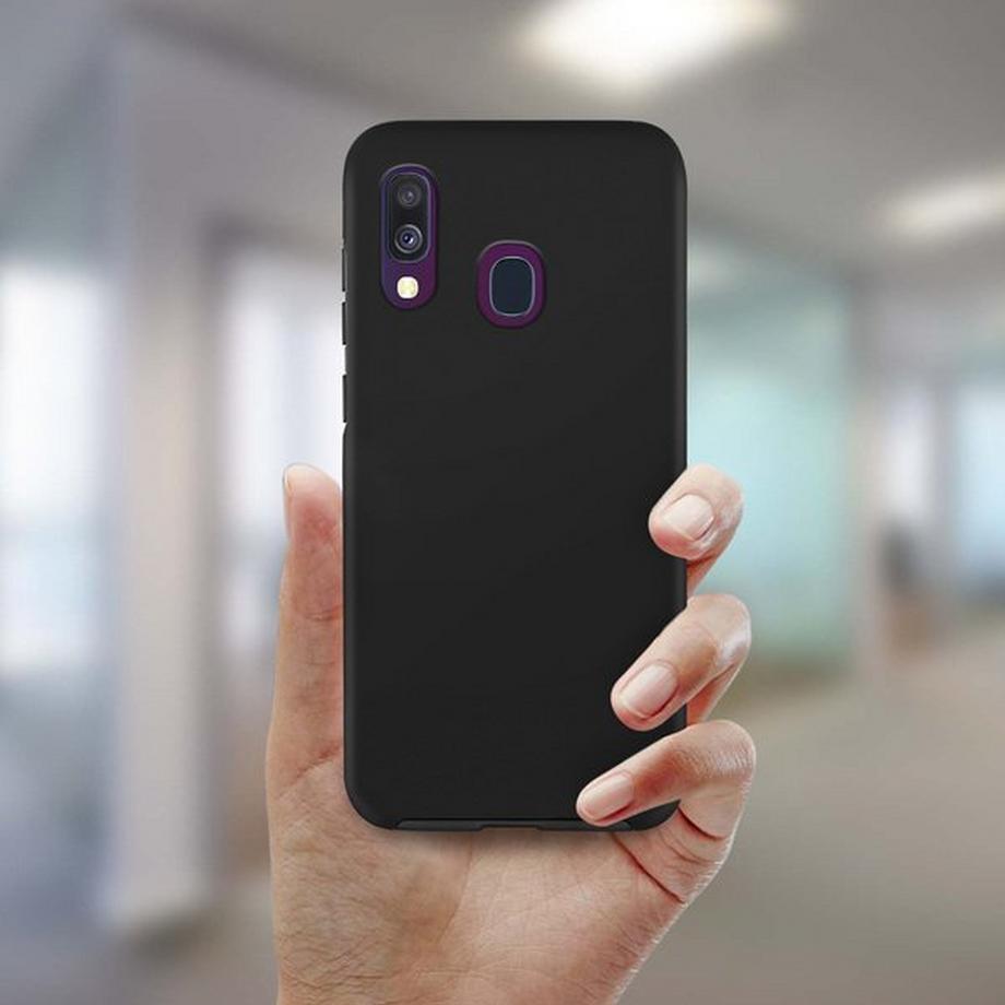 Avizar  Coque intégrale Galaxy A40 Noir 