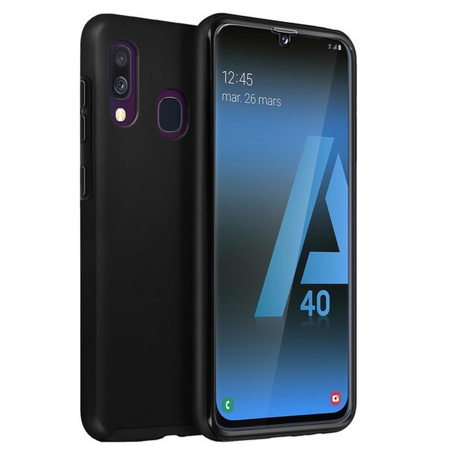 Avizar  Coque intégrale Galaxy A40 Noir 