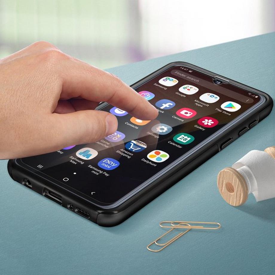 Avizar  Coque intégrale Galaxy A40 Noir 