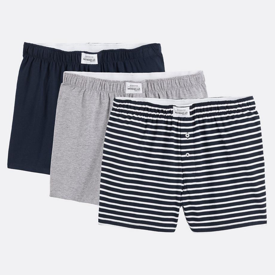 La Redoute Collections Confezione da 3 Boxer in Jersey Stretch  