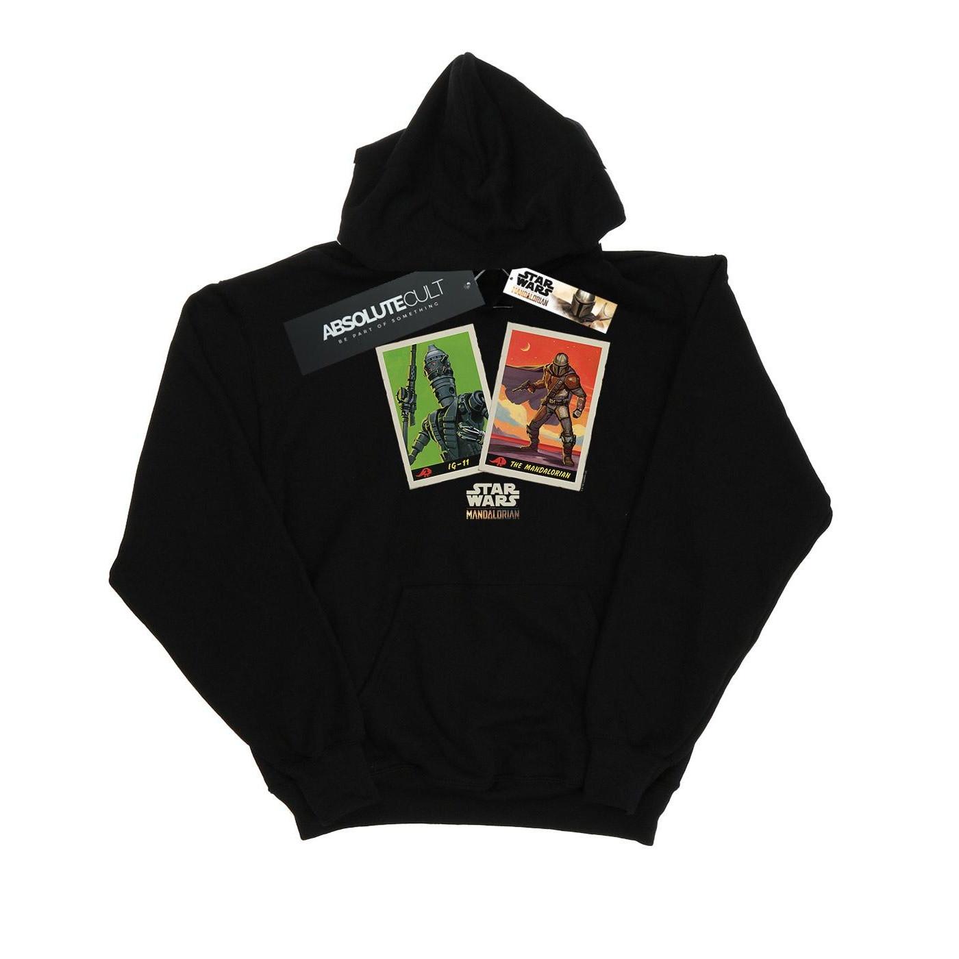 Image of The Mandalorian Trading Cards Kapuzenpullover Herren Schwarz XL