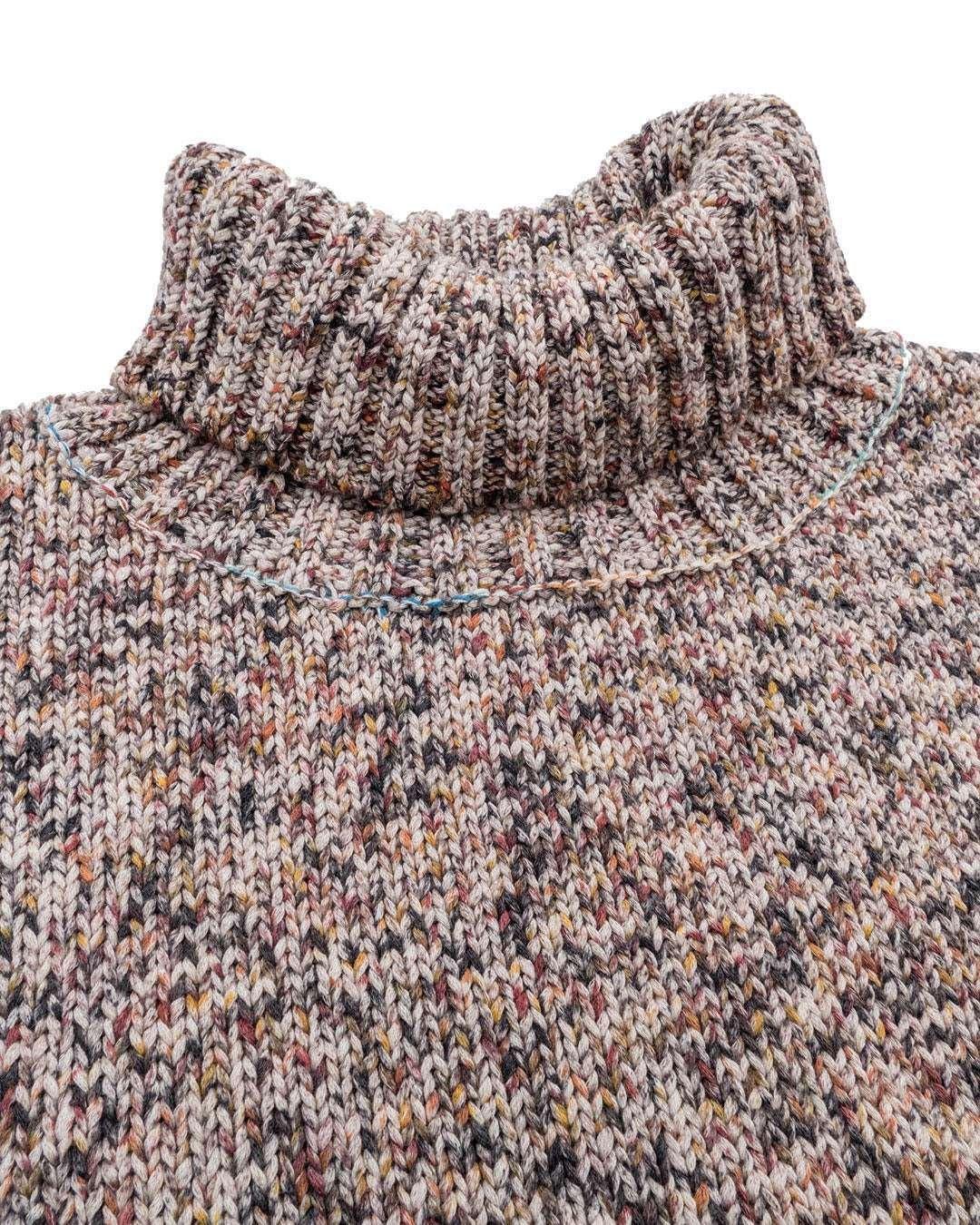 Colours & Sons  Pullover Turtleneck Cable Neps 