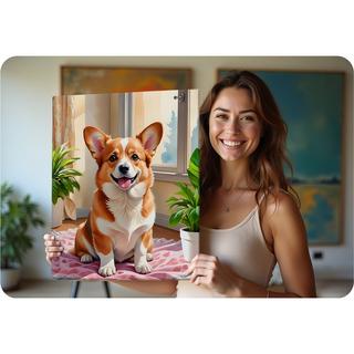 B2X Malen nach Zahlen 40x50 cm Massido Corgi Hund  