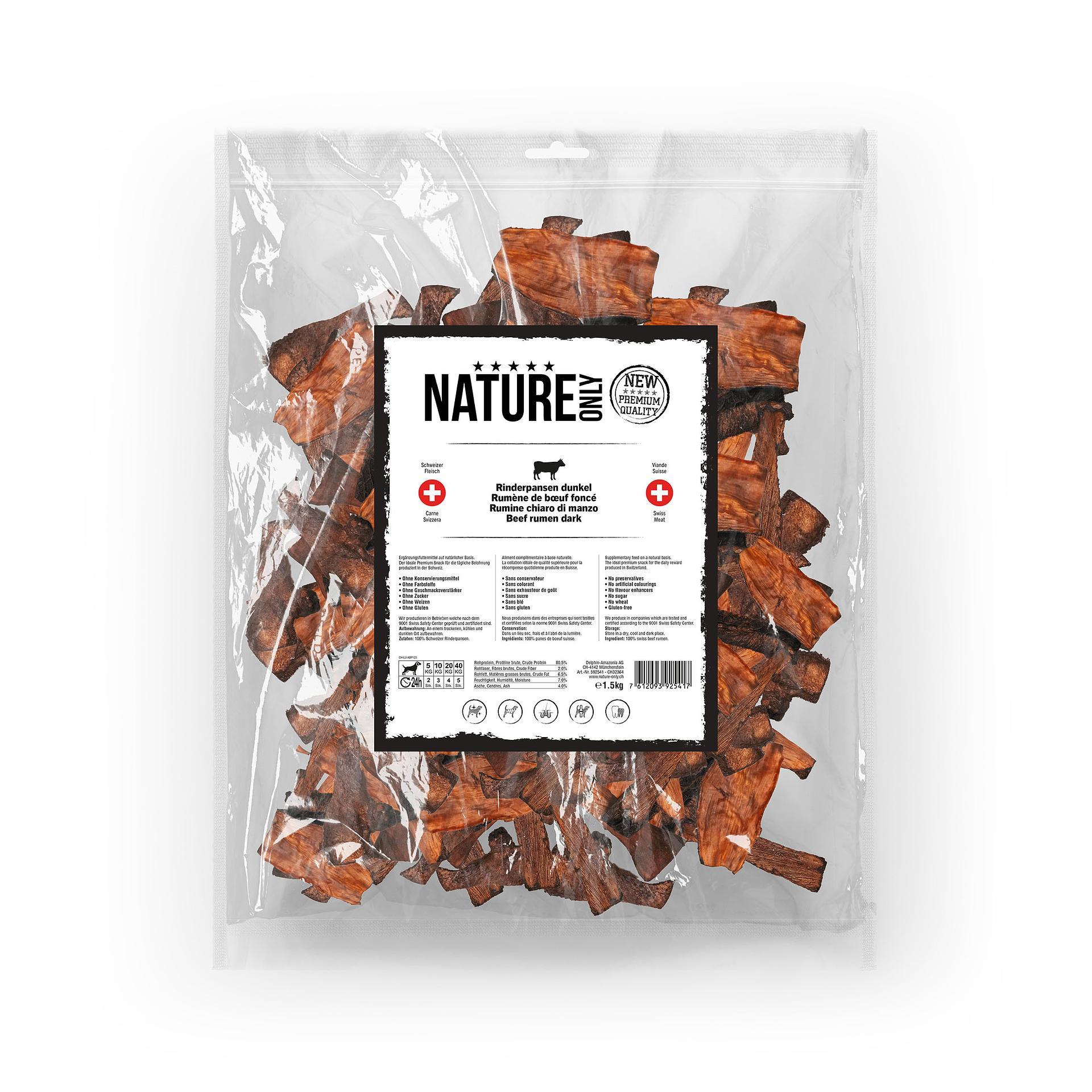 Nature Only  Rumine scuro di manzo - carne svizzera, 1,5 kg 