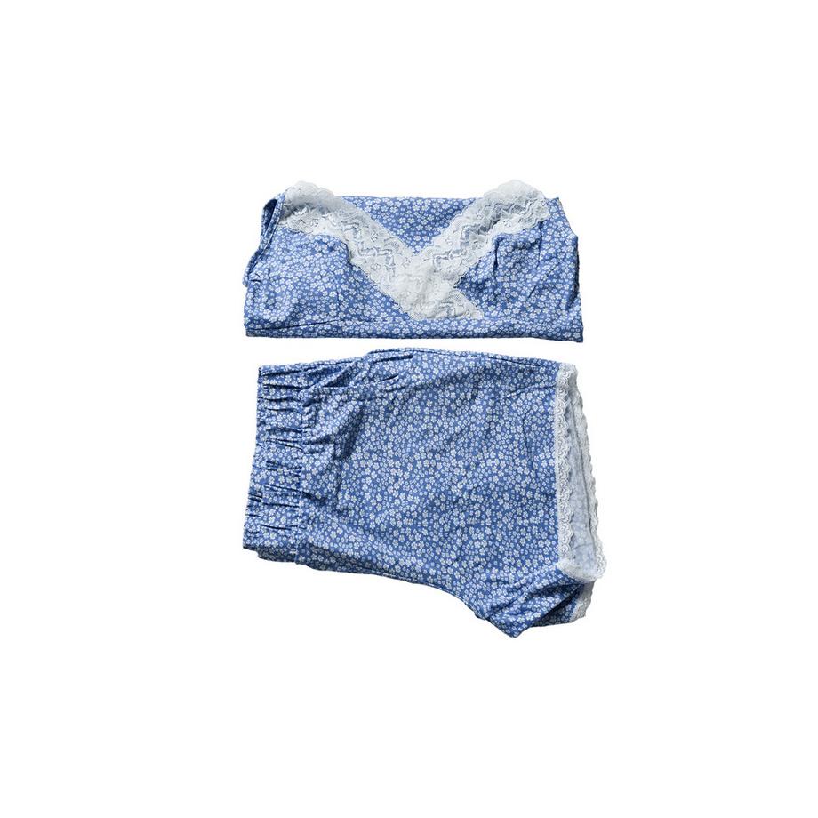 Maxte Pyjama en dentelle de coton Top Short  