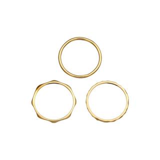 Elli  Ring Stapelringe Stacking Bandring 3Er Set 